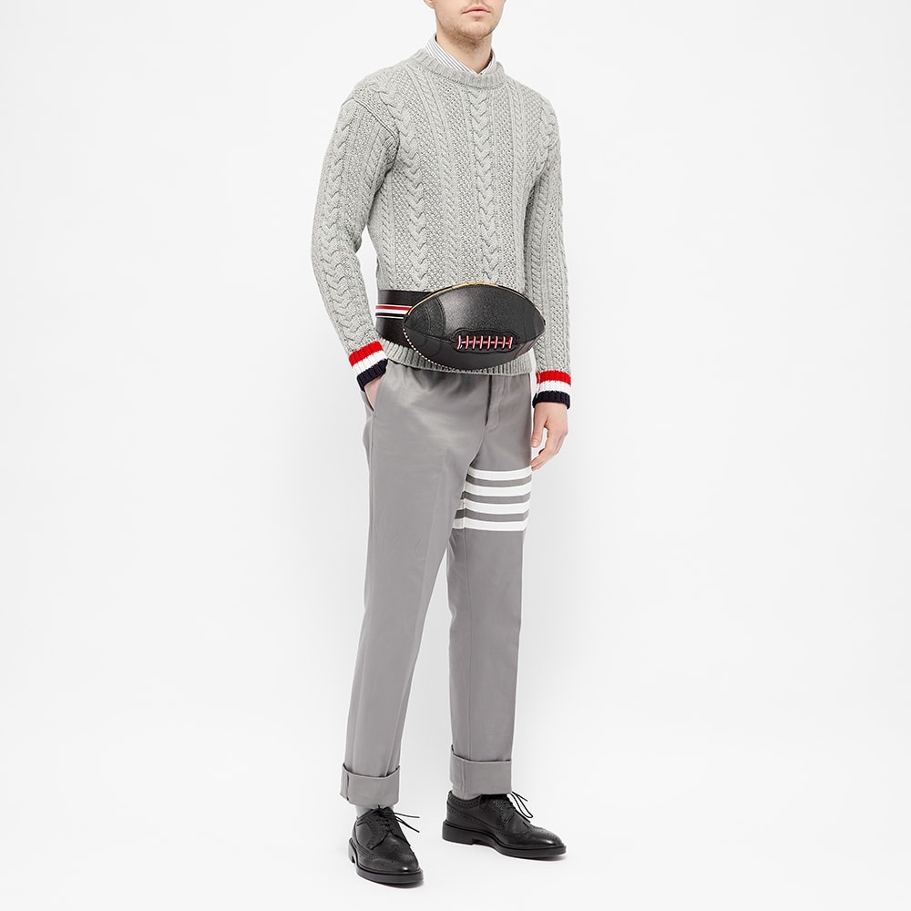 Thom Browne Pebble Grain Leather American Football Cross Body Bag - 4