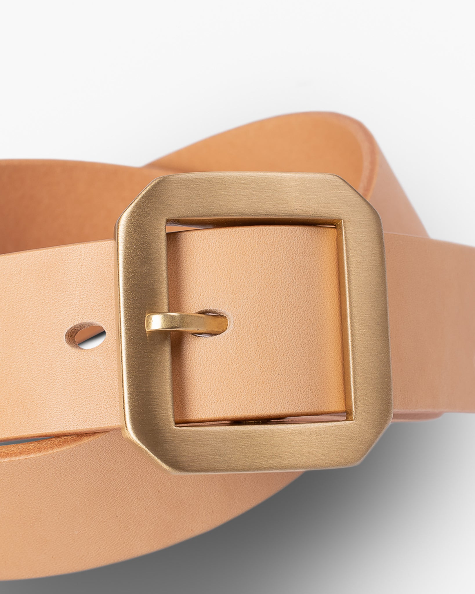OGL-BELT-SPGAR-NAT OGL Single Prong Garrison Buckle Leather Belt - Natural - 3
