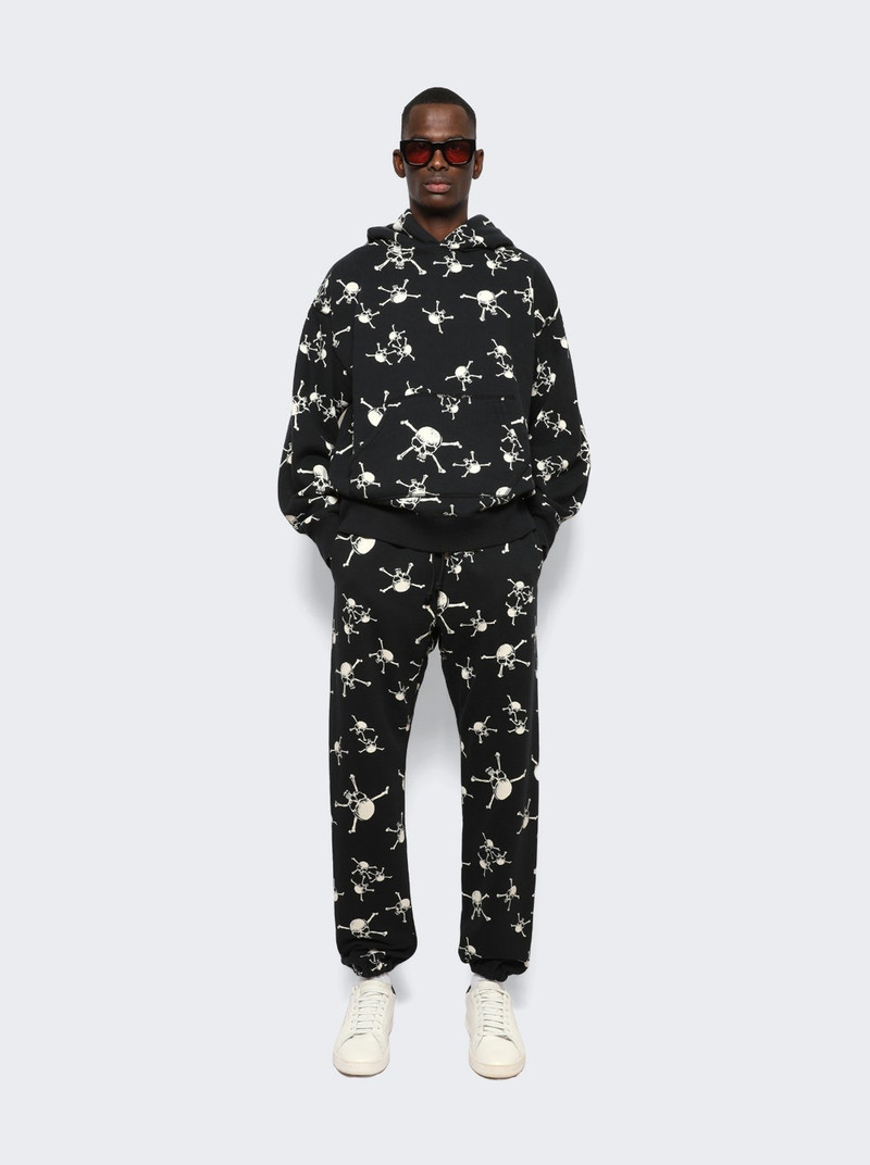 SAINT M×××××× Skull Crewneck Sweatshirt Black outlook