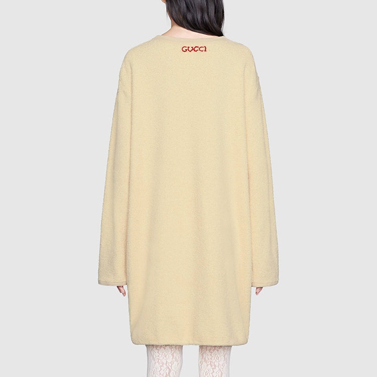 (WMNS) Gucci x Disney Cotton Crew Neck Dress 'Beige' 606143-XKA5G-9200 - 3