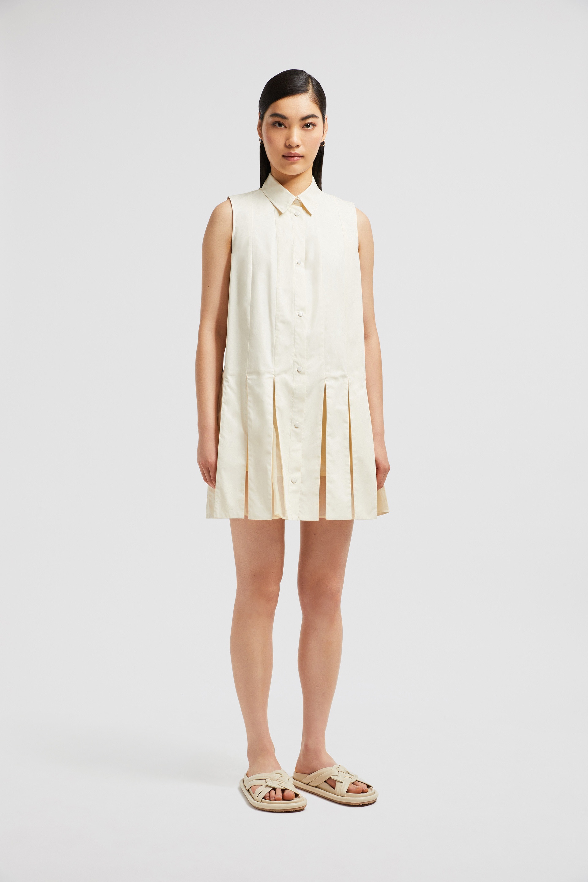 Cotton & Silk Mini Shirt Dress - 3