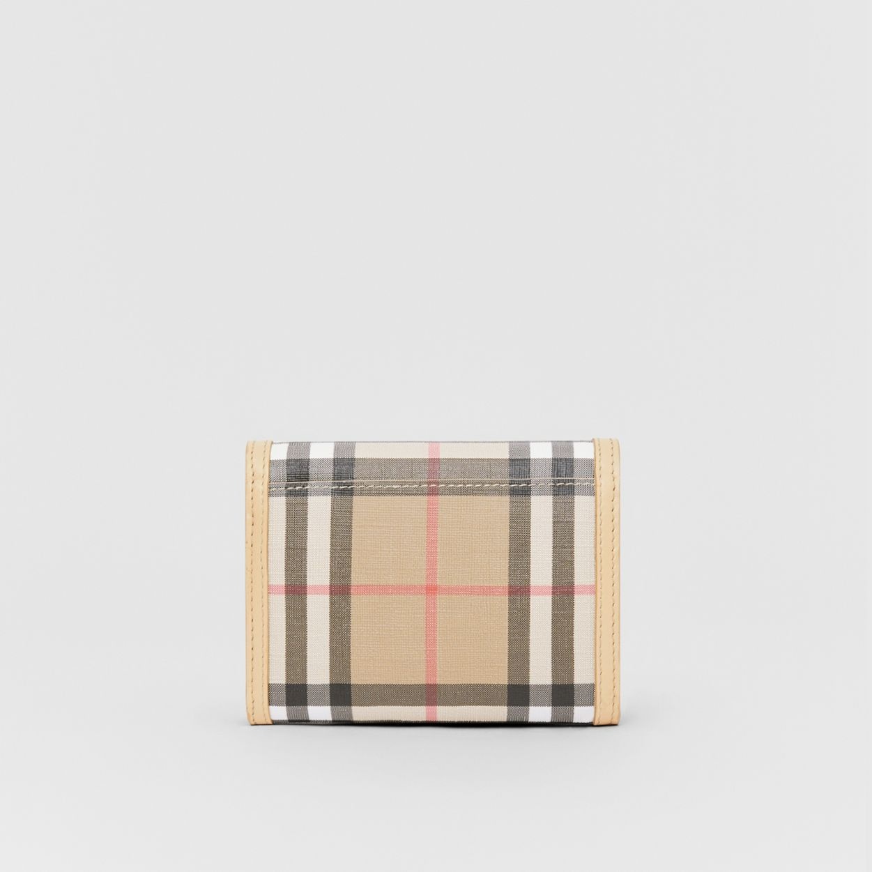 Small Vintage Check E-canvas Folding Wallet 5