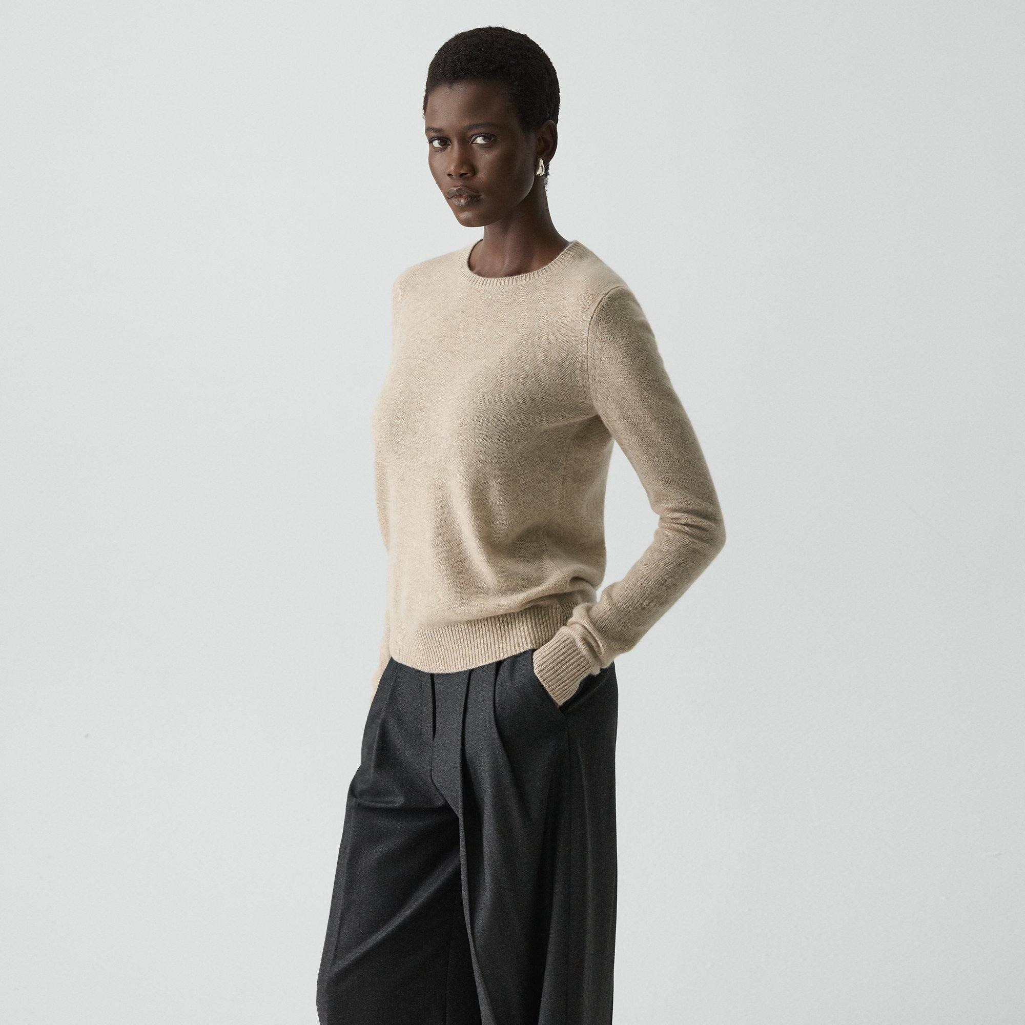 Crewneck Sweater in Feather Cashmere - 3