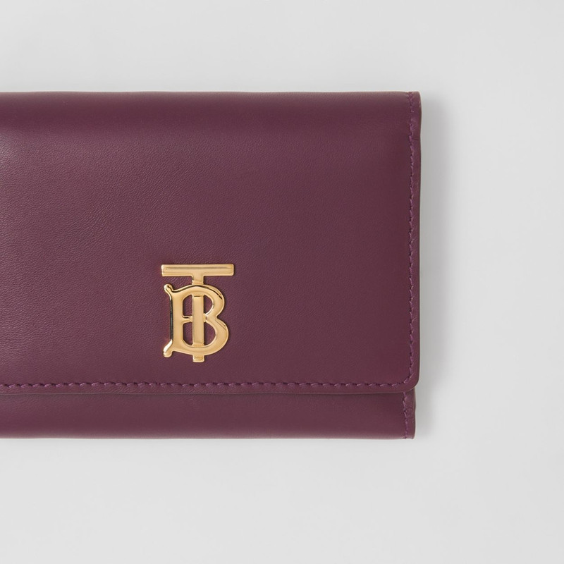 Burberry Small Monogram Motif Leather Folding Wallet outlook