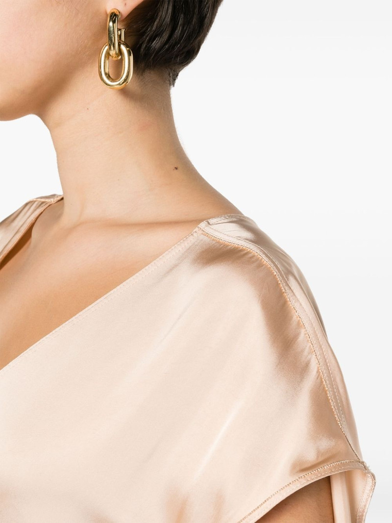 beaded trim satin tunic 5