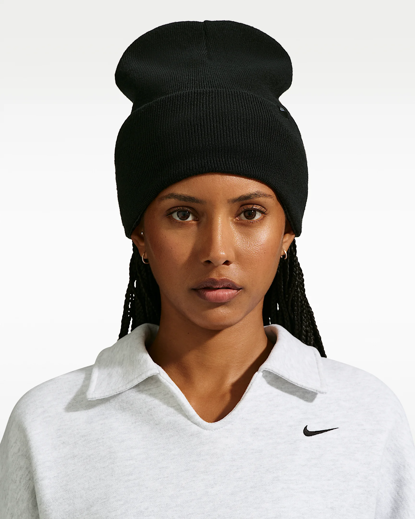 Nike Peak Tall-Cuff Satin-Lined Beanie - 1