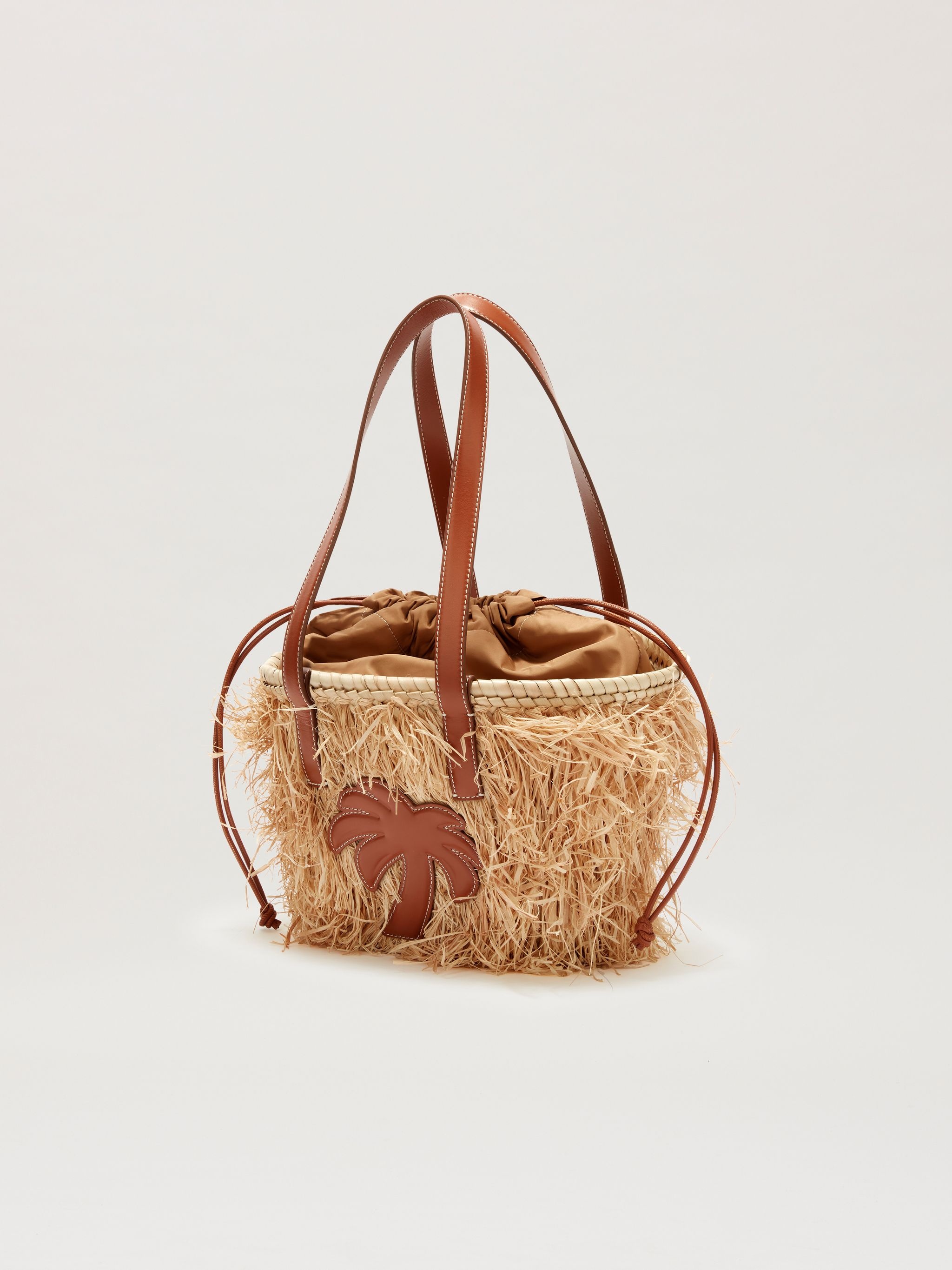 Palm Rafia Basket Bag - 3