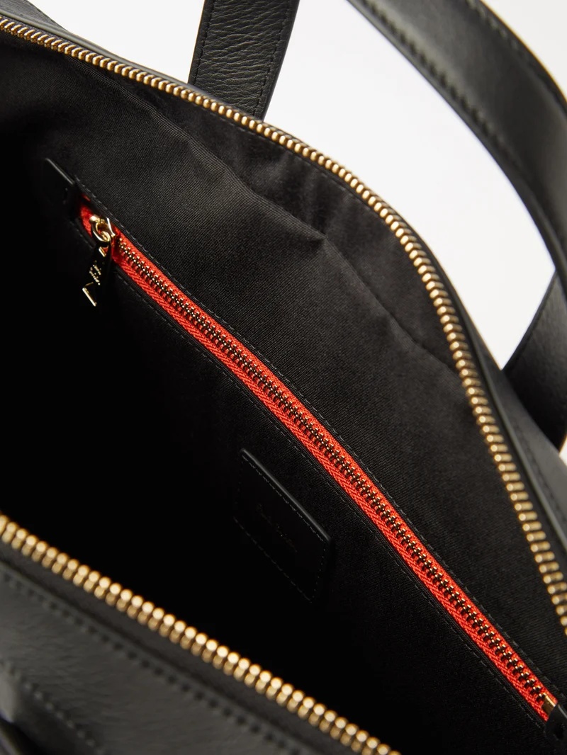 Signature Stripe leather briefcase - 3