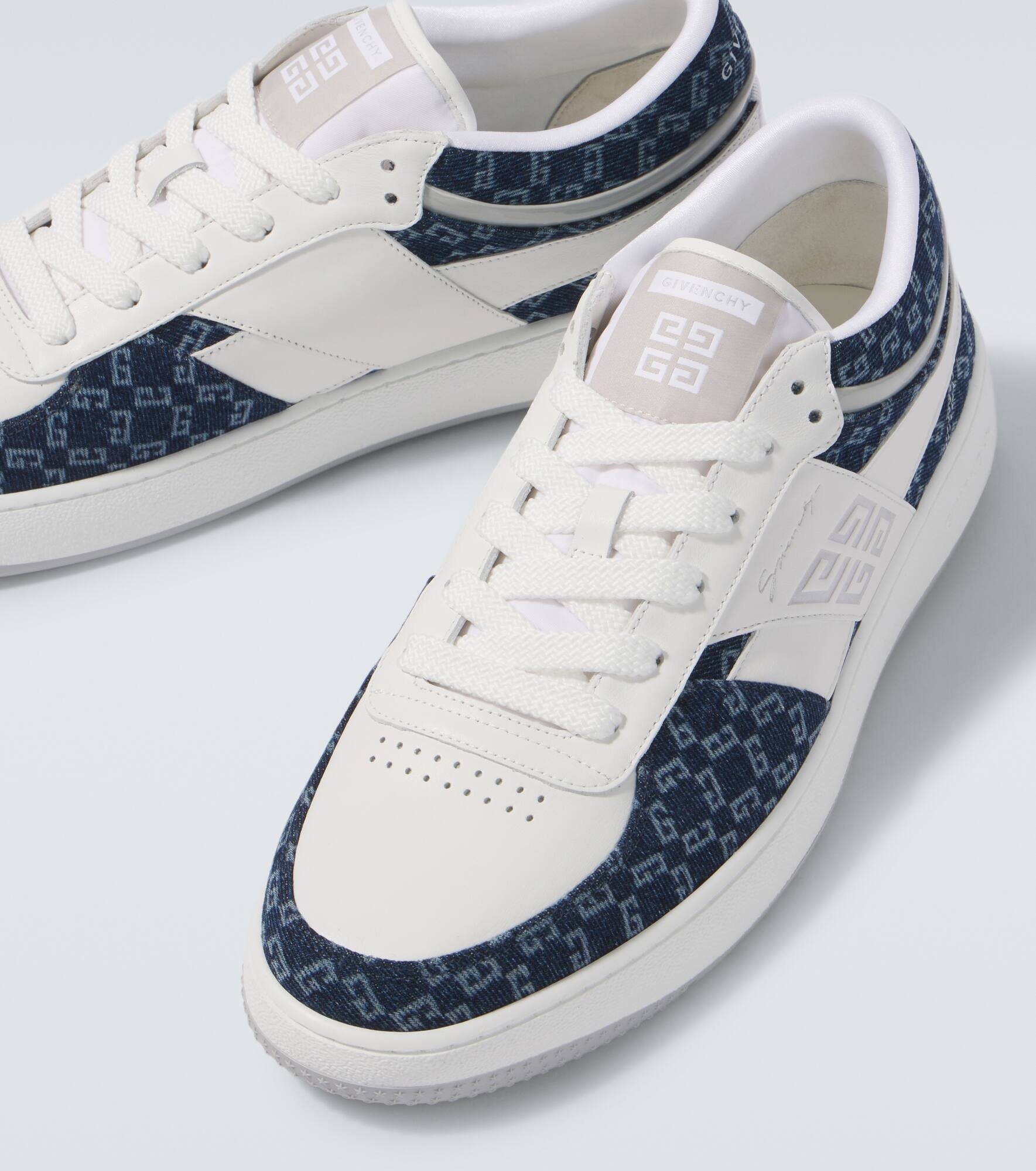 Givenchy G-Move Monogram denim-trimmed sneakers | mytheresa