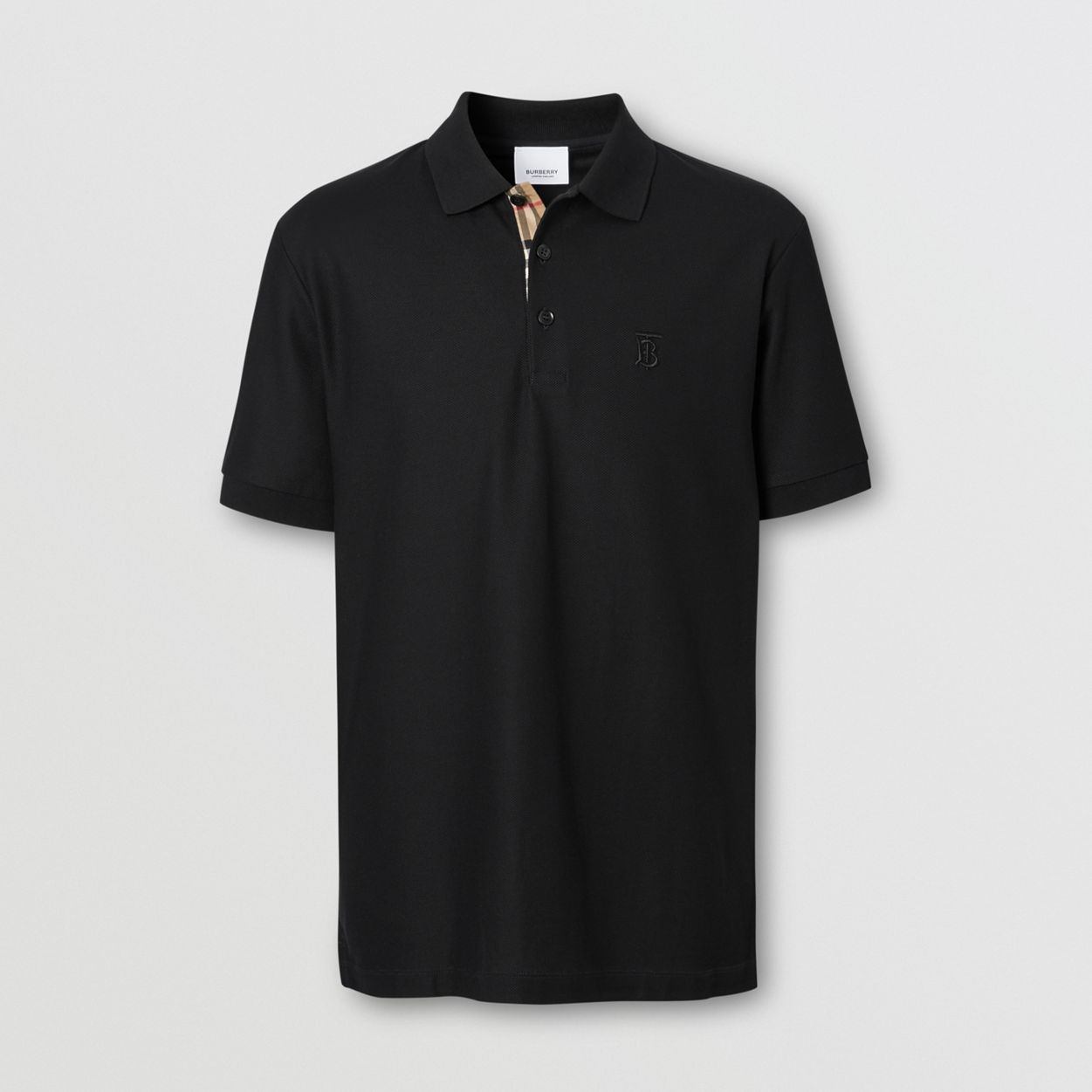 Monogram Motif Cotton Piqué Polo Shirt - 1