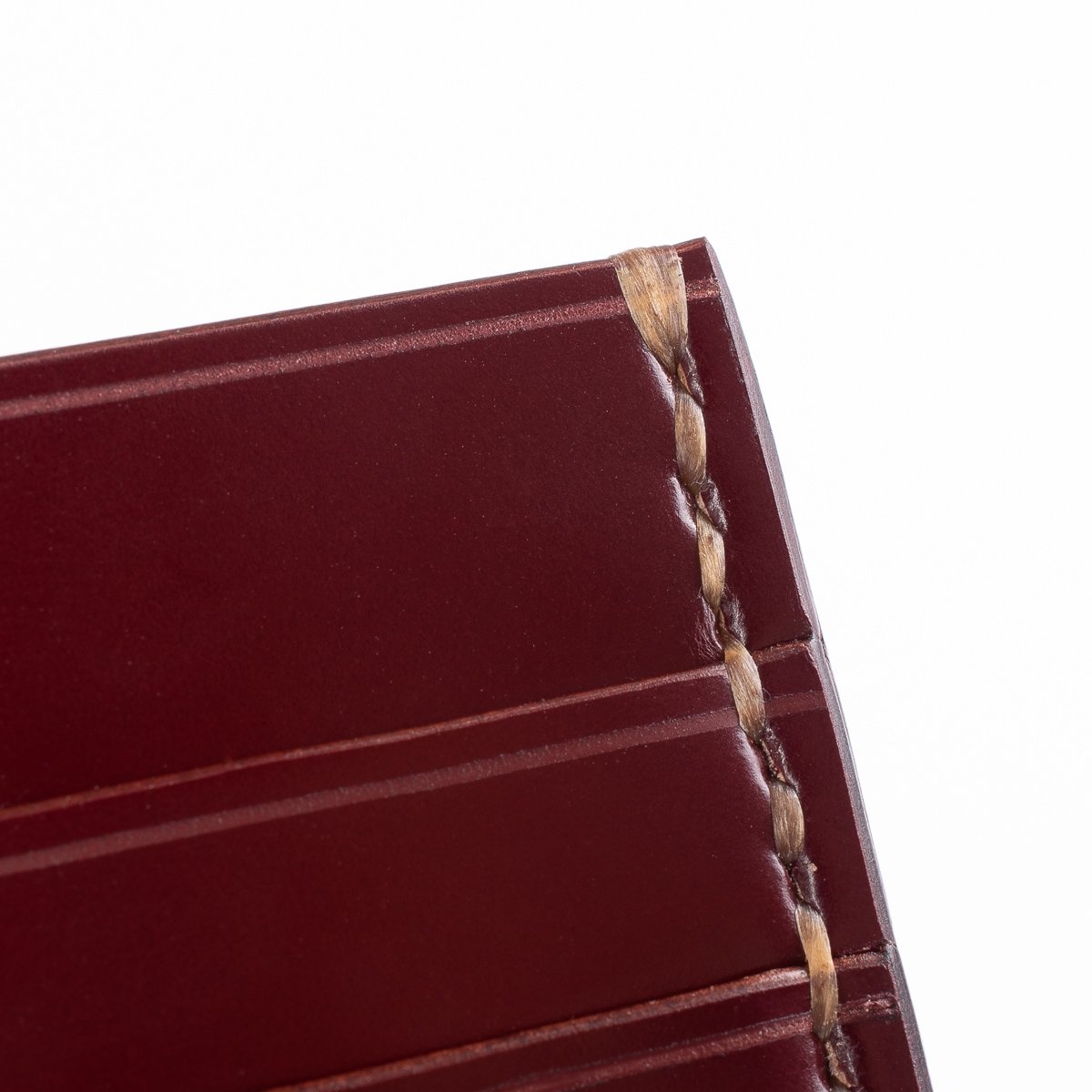 IHG-089 Shell Cordovan Card Holder - Black or Oxblood - 10