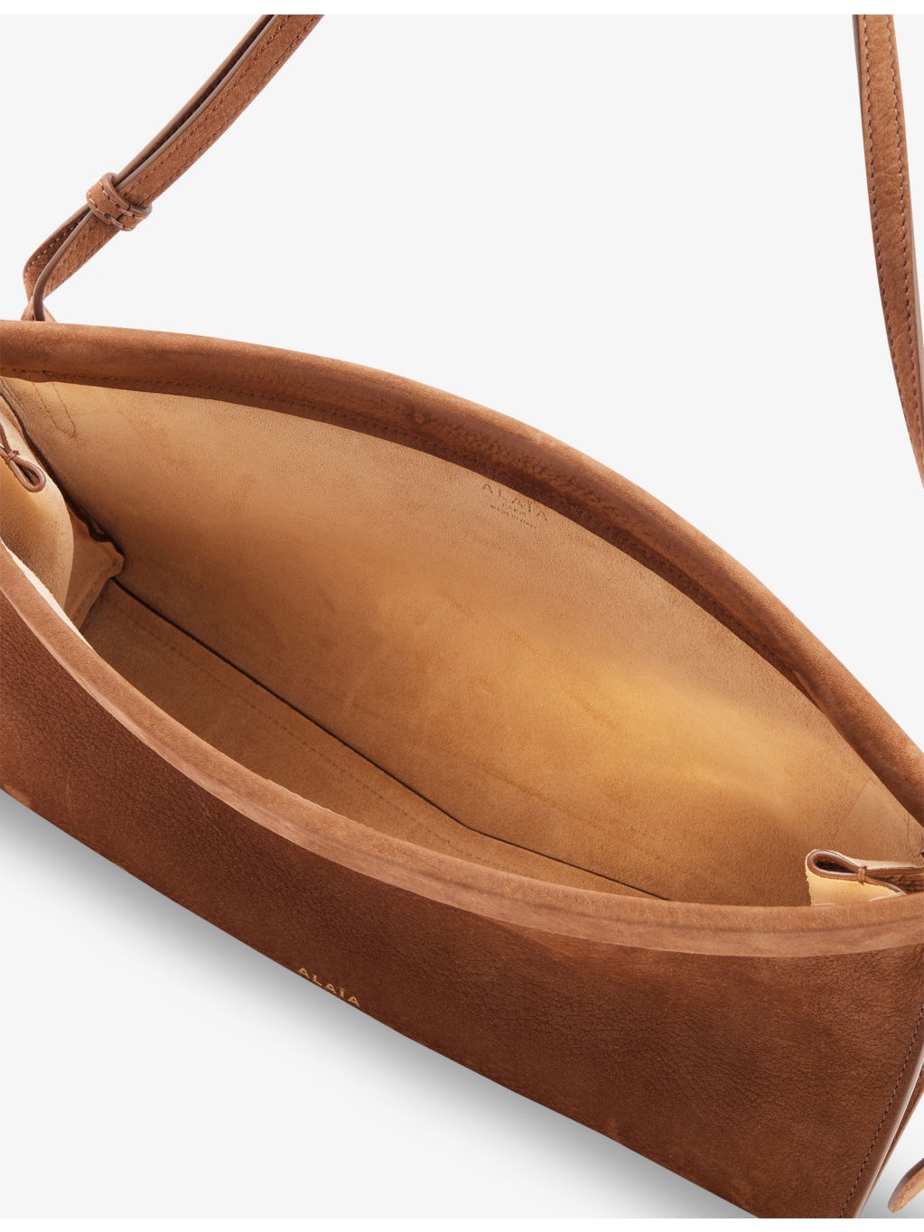 East West Magnetic-Frame Leather Shoulder Bag - 5