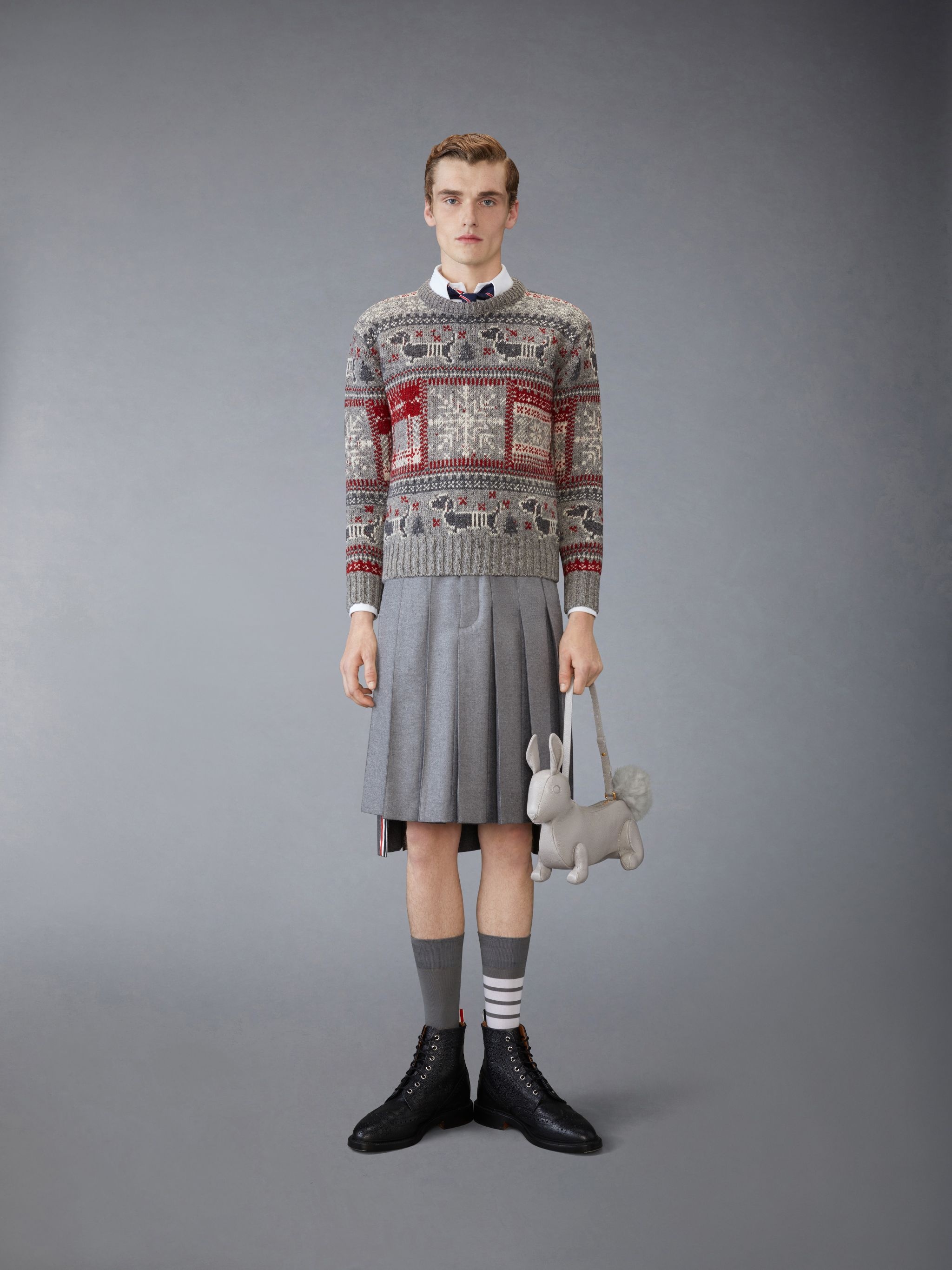 Holiday Hector Mohair Tweed Crew Neck Pullover - 2
