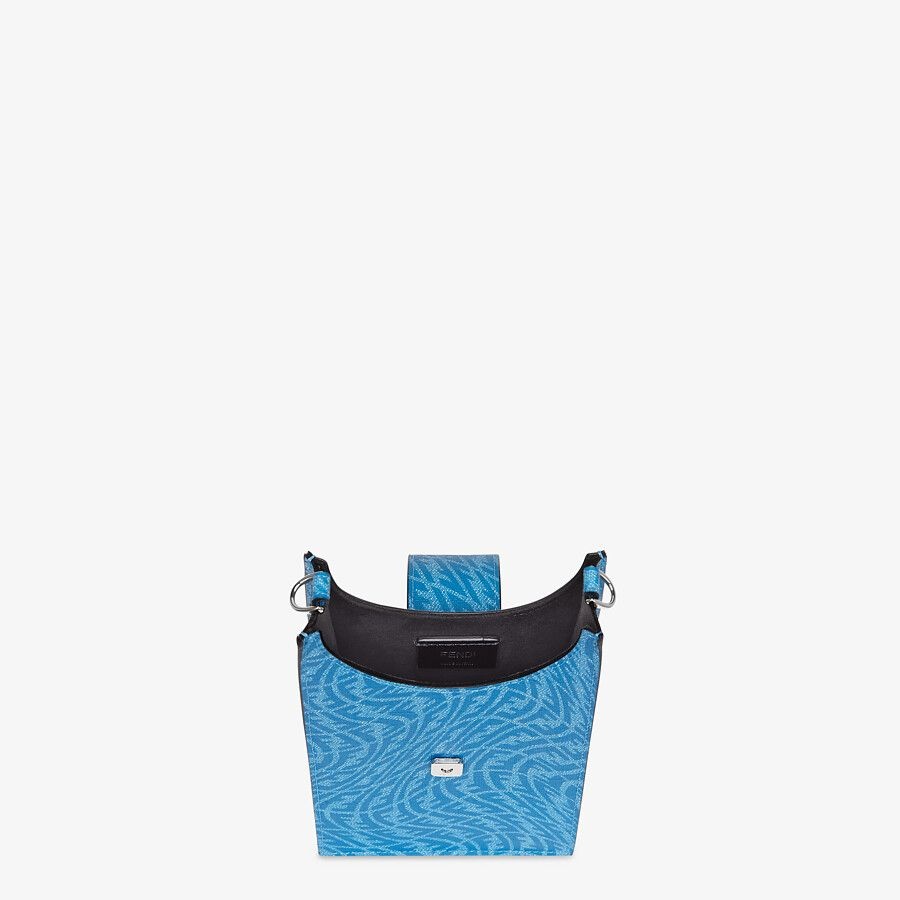 Light blue fabric smartphone holder - 4