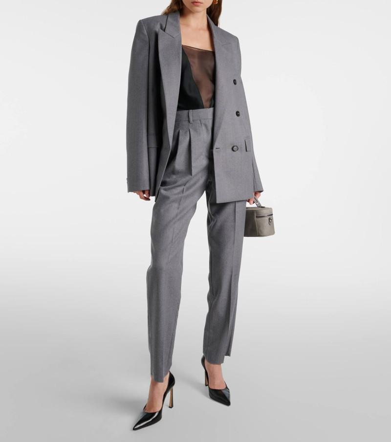 Stella McCartney Wool flannel straight pants outlook