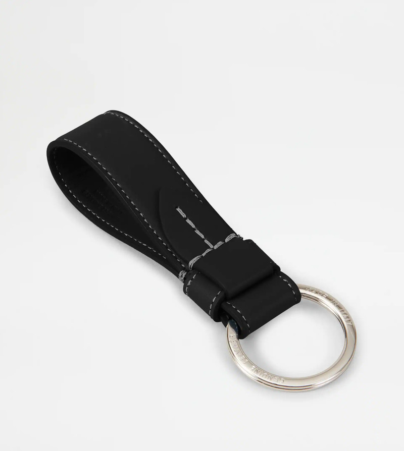 Tod's LEATHER KEY HOLDER - BLACK outlook
