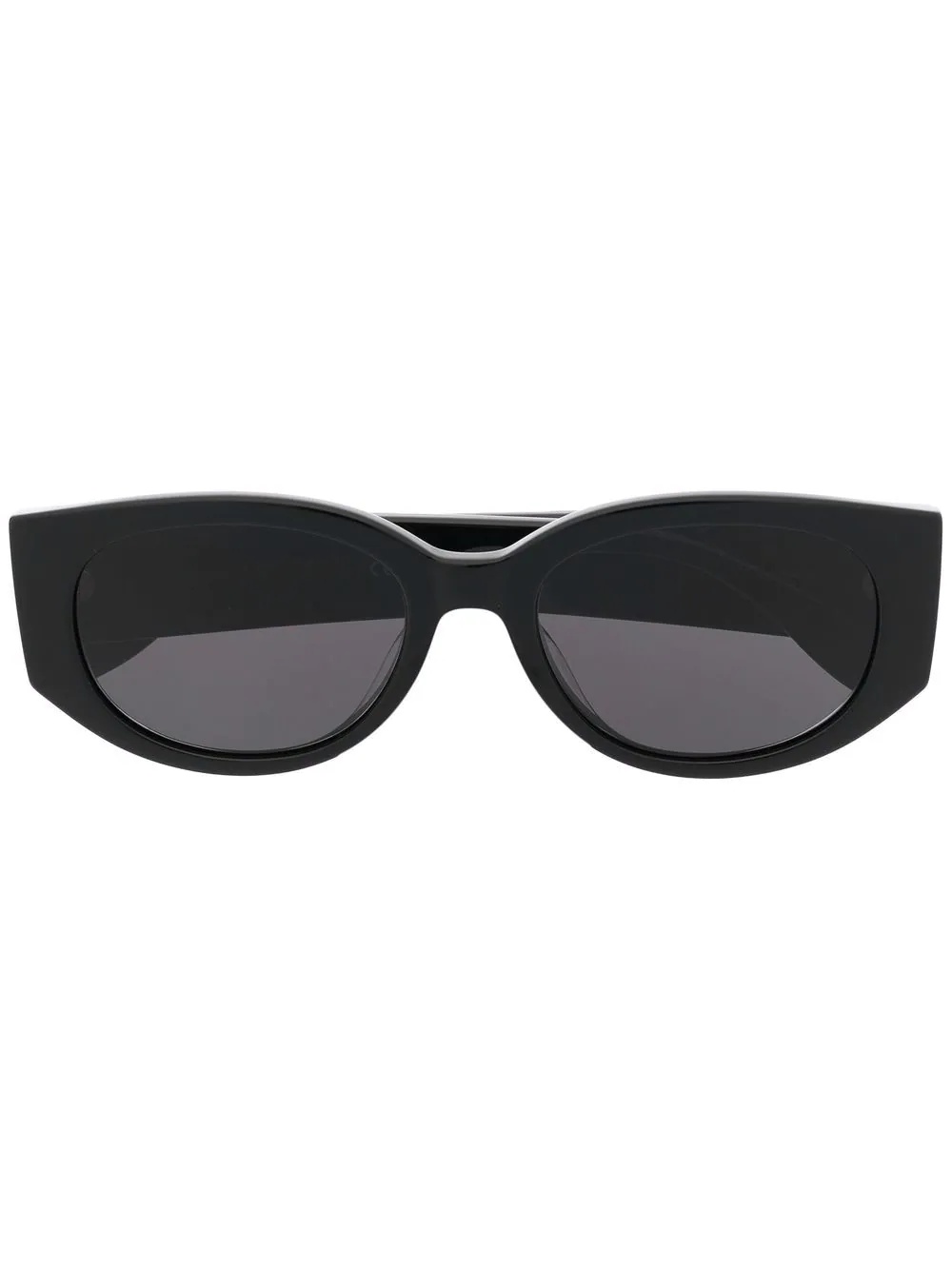 Graffiti logo-print oval-frame sunglasses - 1