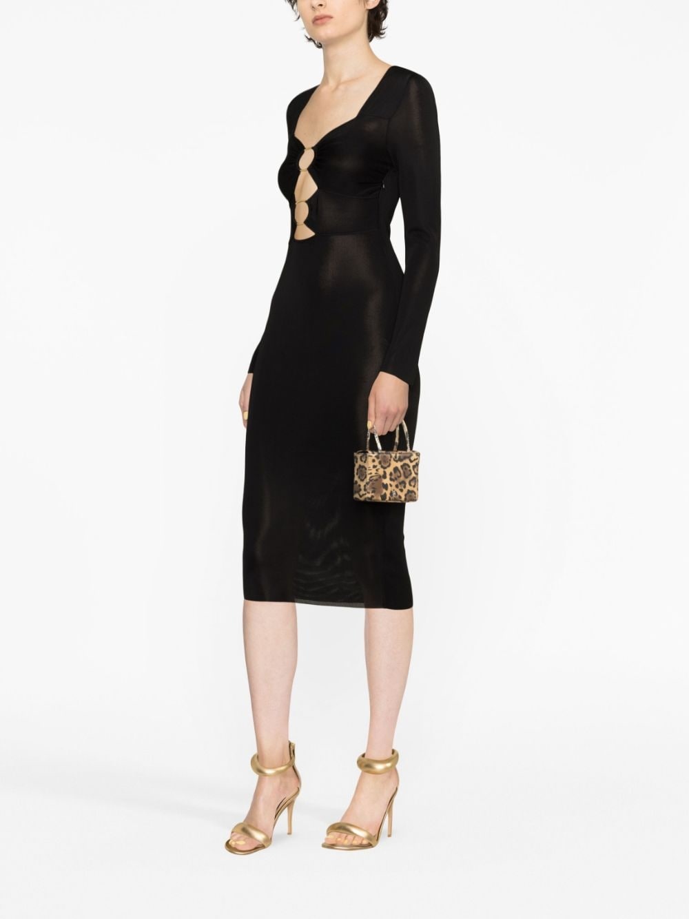 cut-out midi dress - 4