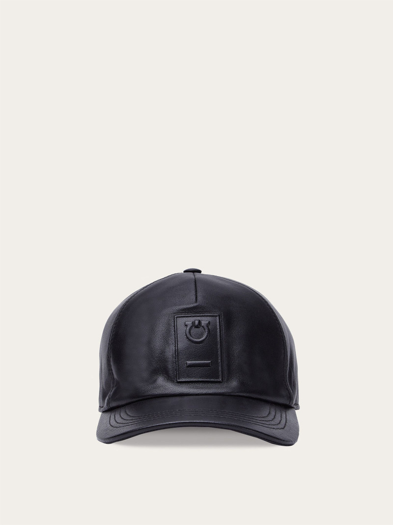 Nappa leather baseball cap 1