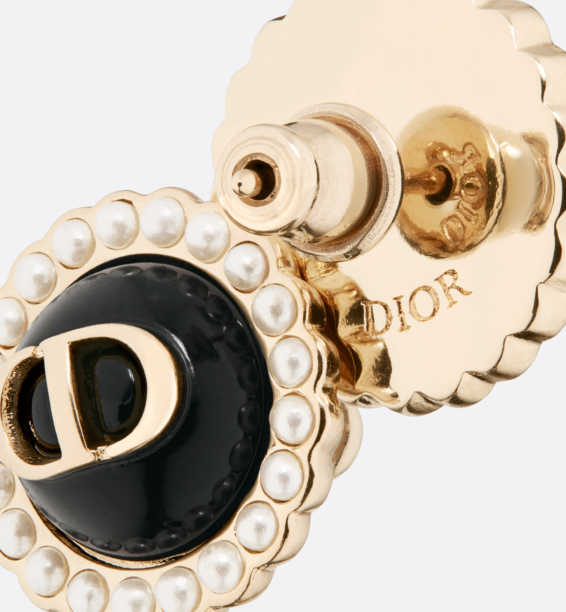 Petit CD Baroque Stud Earrings - 5
