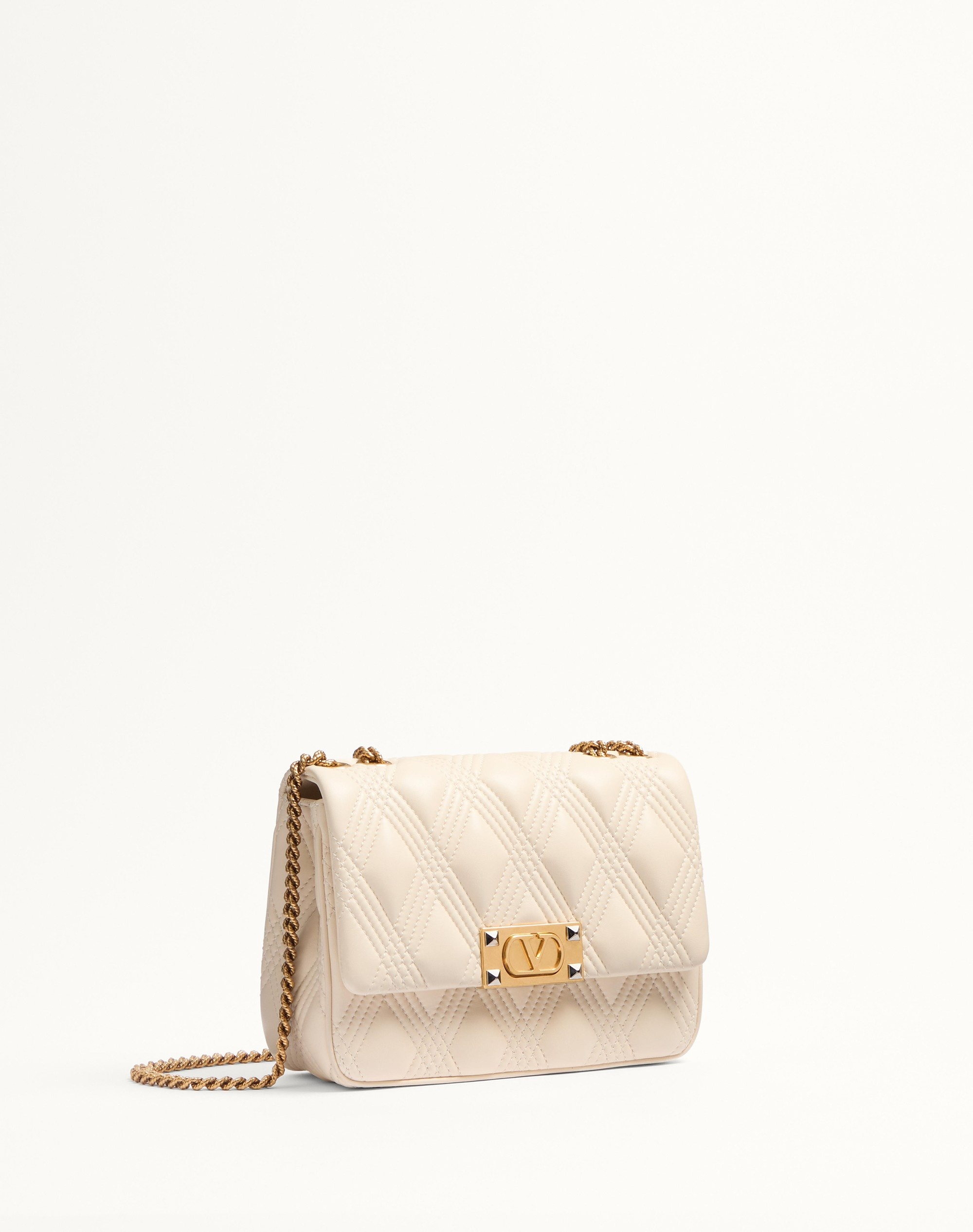 VALENTINO GARAVANI QUILTIE 67 MEDIUM SHOULDER BAG IN QUILTED NAPPA LEATHER - 3