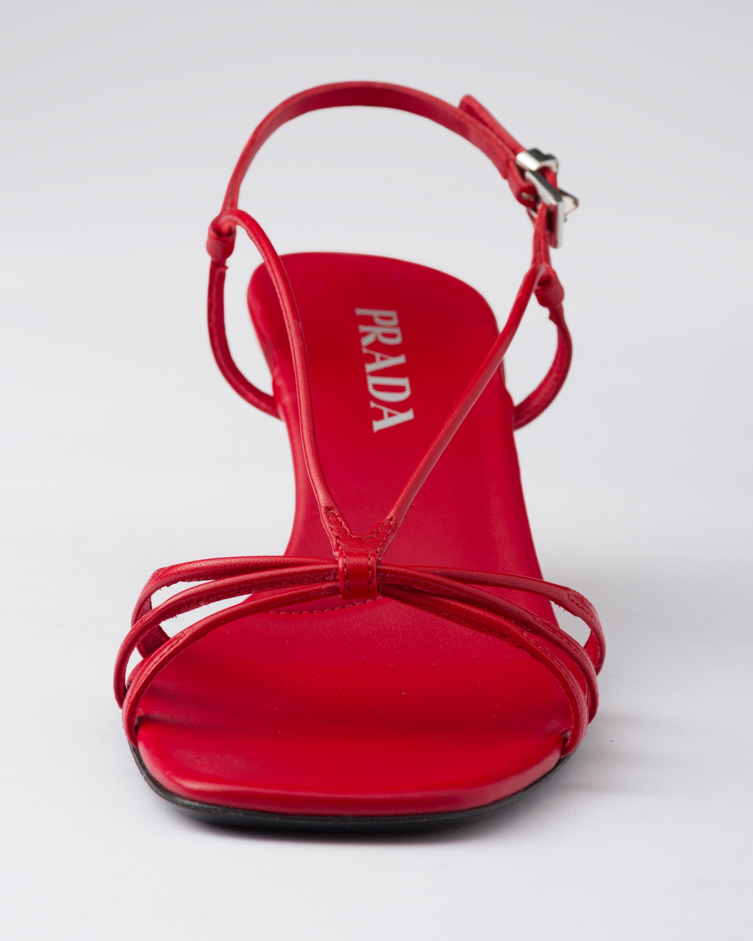 Heeled leather sandals - 5