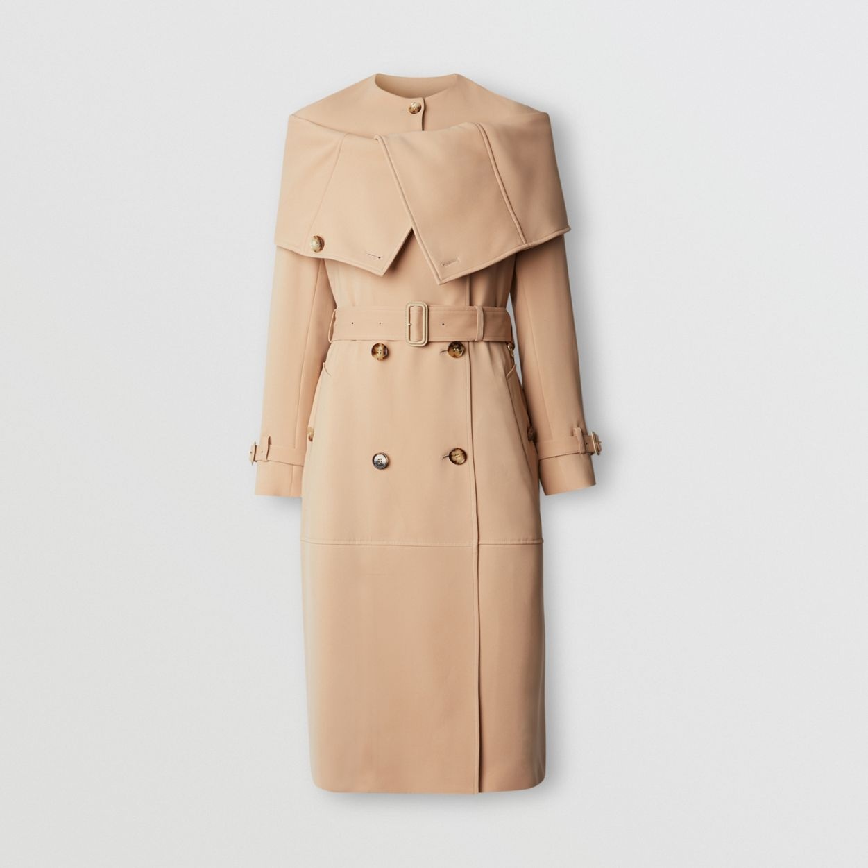 Silk Cady Reconstructed Trench Coat - 1