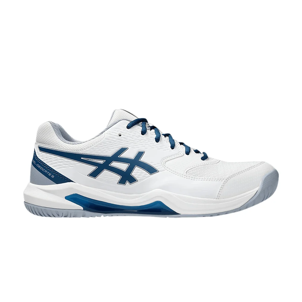 Asics Gel Dedicate 8 2E Wide 'White Mako Blue' - 1