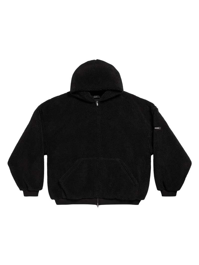 Outerwear Zip-Up Hoodie Oversized - Black 1