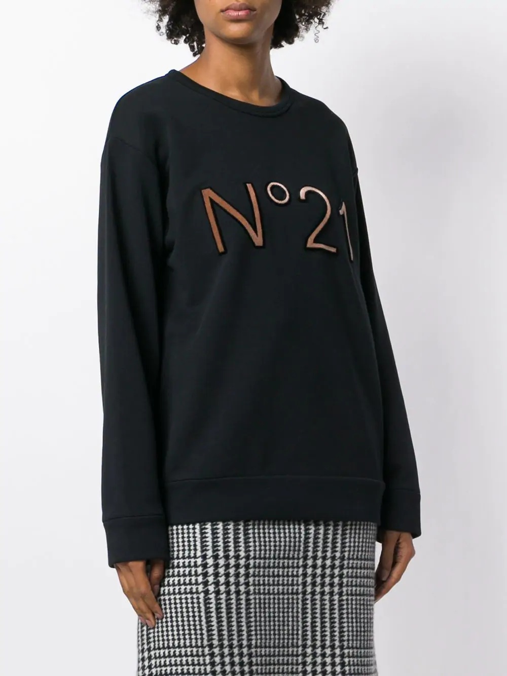 logo printed loose sweatshirt - 3