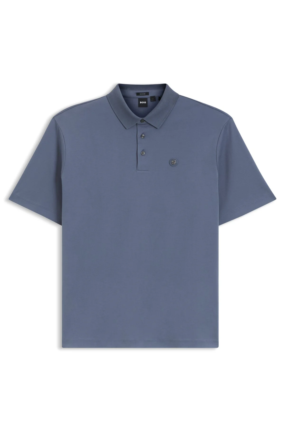 REGULAR-FIT POLO SHIRT IN MERCERIZED COTTON - 1