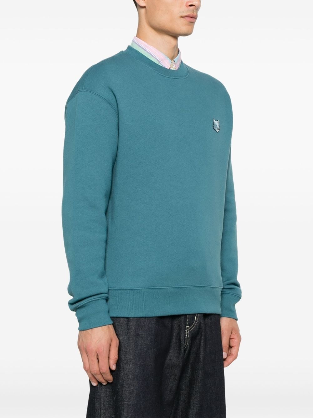 Bold Fox Head patch sweatshirt - 3