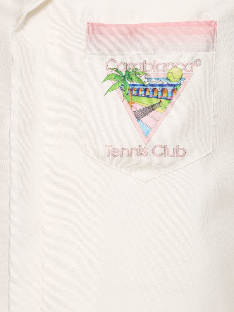 Tennis Club printed silk shirt - 5