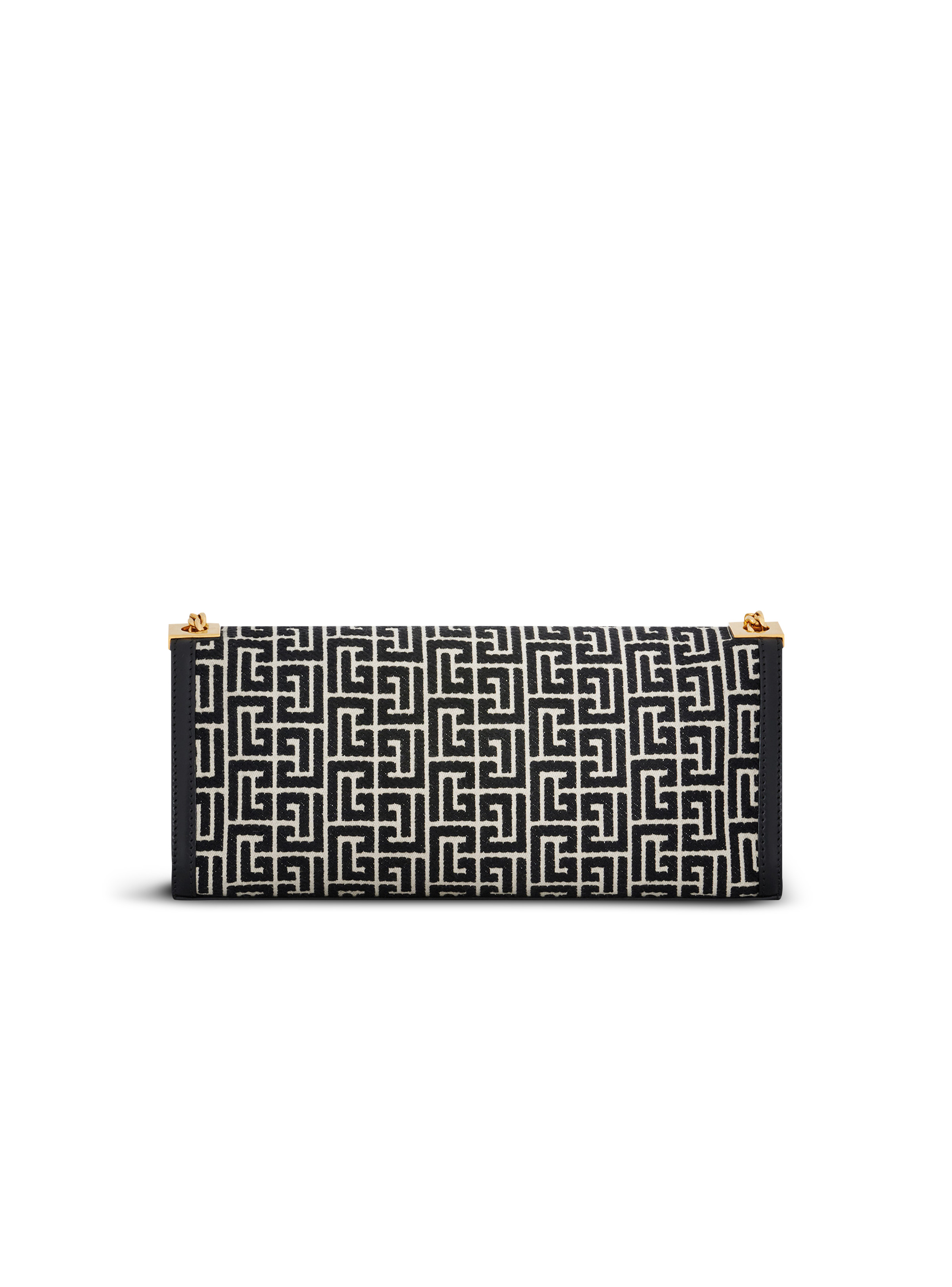 Oversized bicolor jacquard 1945 Heritage clutch bag - 4