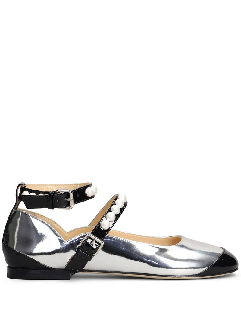 panelled-design ballet flats 1