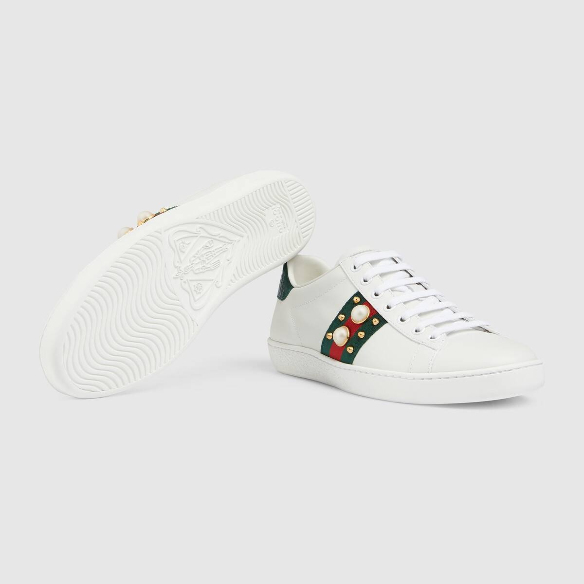 Women's Ace studded leather sneaker - 6