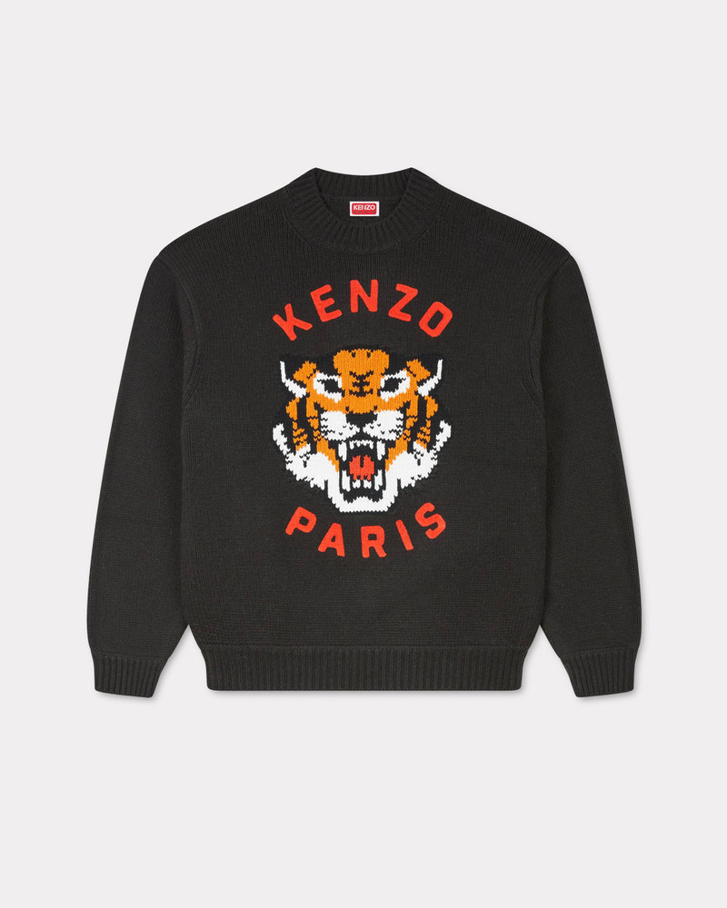 'Lucky Tiger' embroidered jumper - 1