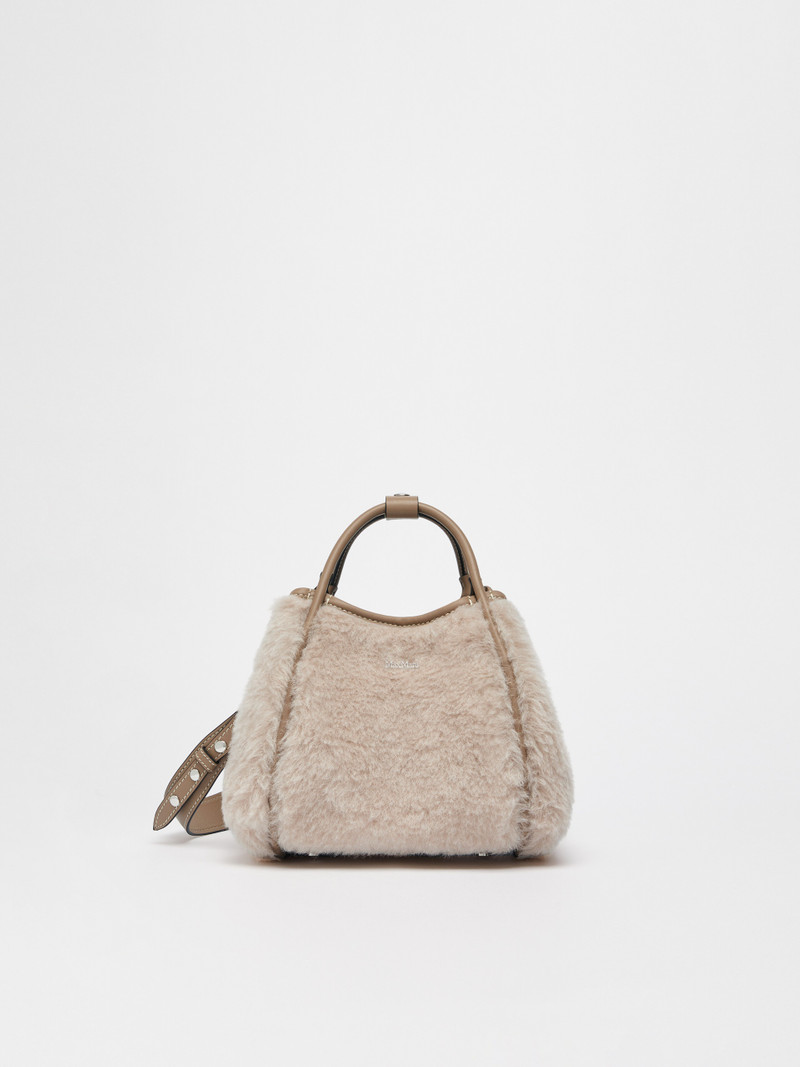 TMARINXS1 Extra Small Marine Bag in alpaca and wool Teddy fabric 4
