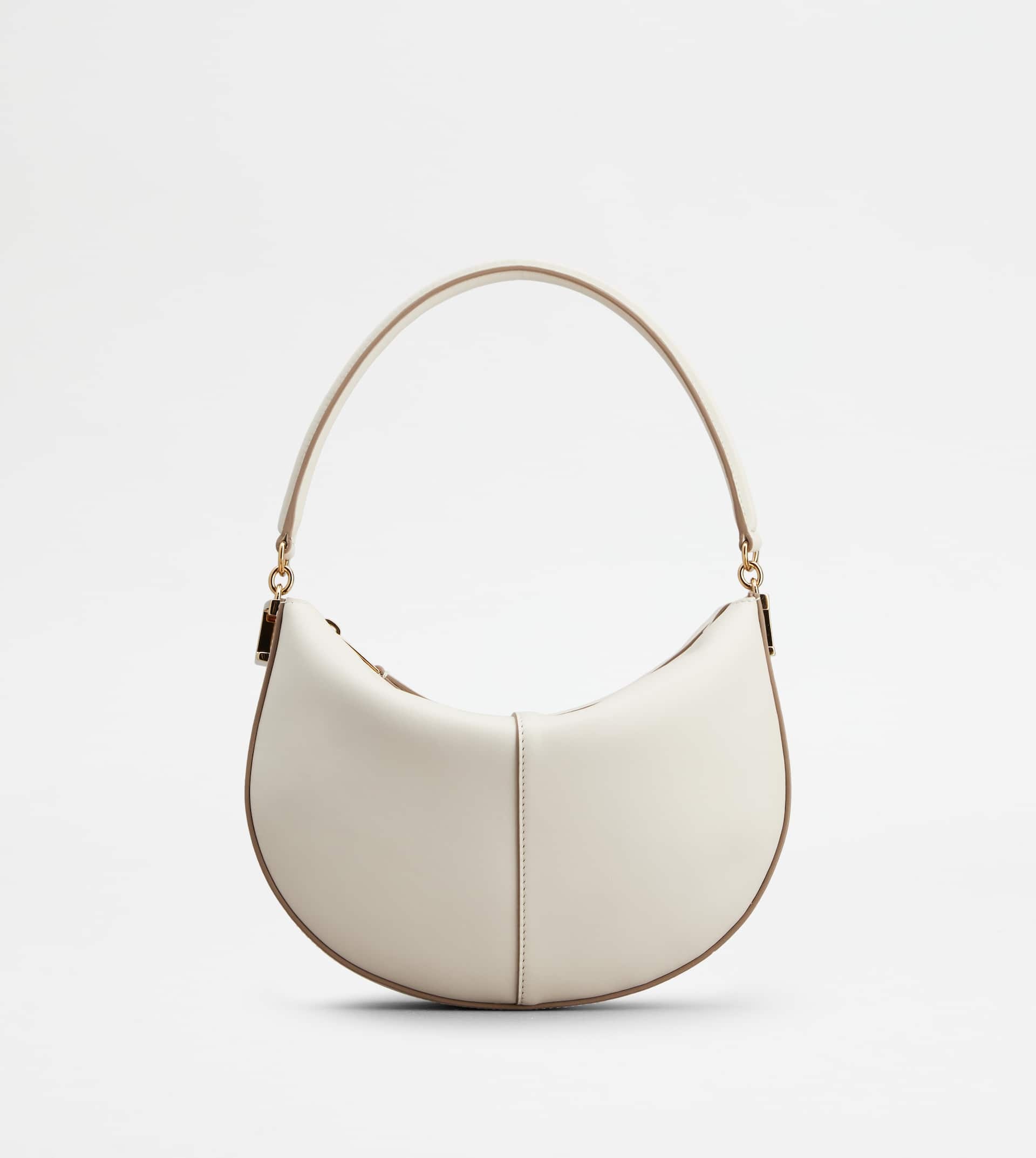 TOD'S T CASE HOBO BAG IN LEATHER MINI - OFF WHITE - 1