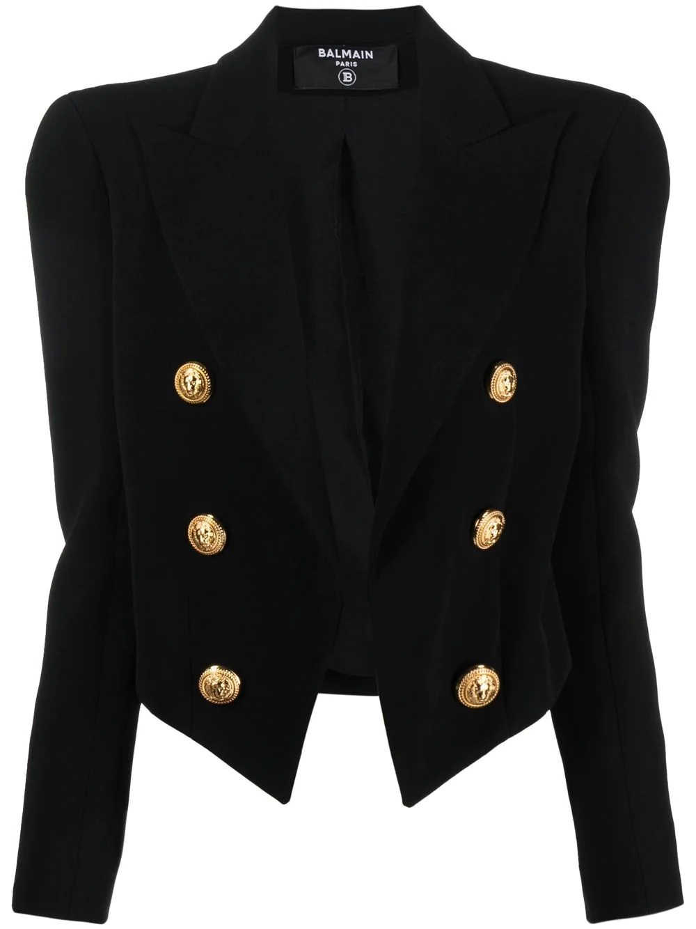 peak-lapels fitted jacket - 1