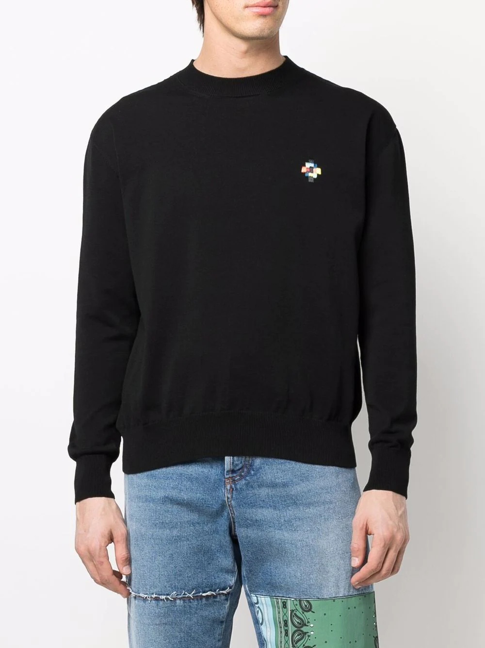 logo-embroidered jumper - 2