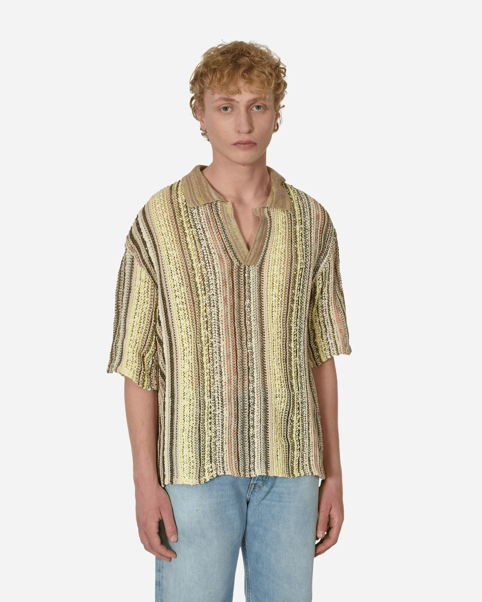 Warp Polo Shirt Light Sand - 1