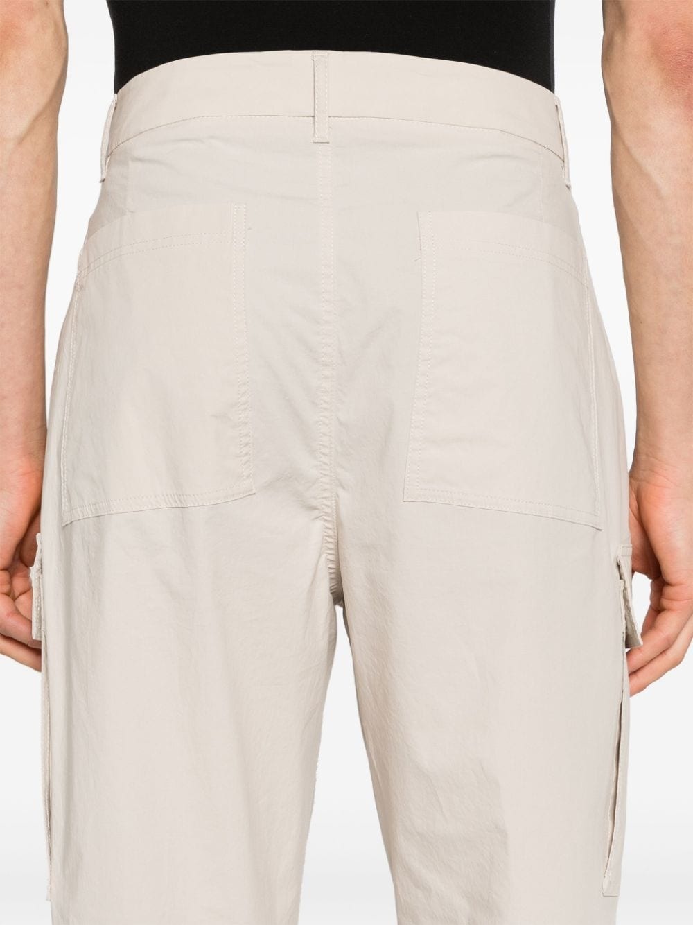 straight-leg poplin trousers - 5