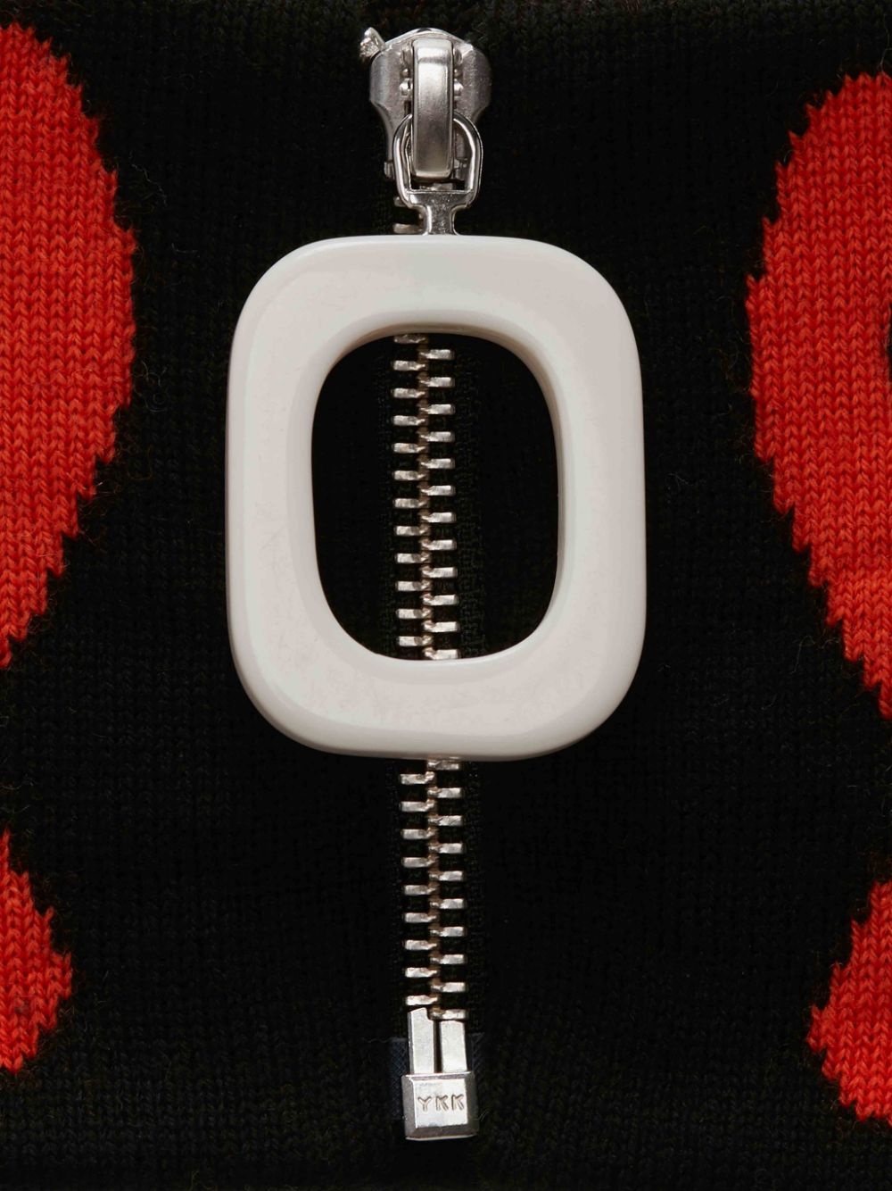 INTARSIA NECKBAND WITH ELEPHANT GRID - 3