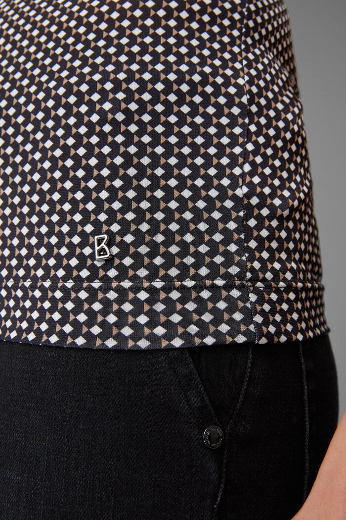 Alene Shirt in Black/Beige/White - 5