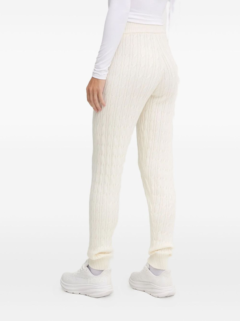 cable-knit track pants 3
