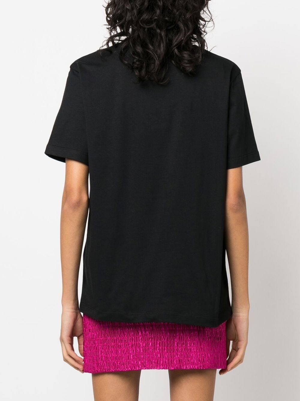 logo-embroidered cotton T-shirt - 4