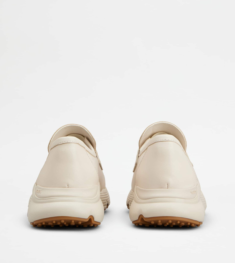 Tod's SPORTY LOAFERS IN LEATHER - OFF WHITE outlook