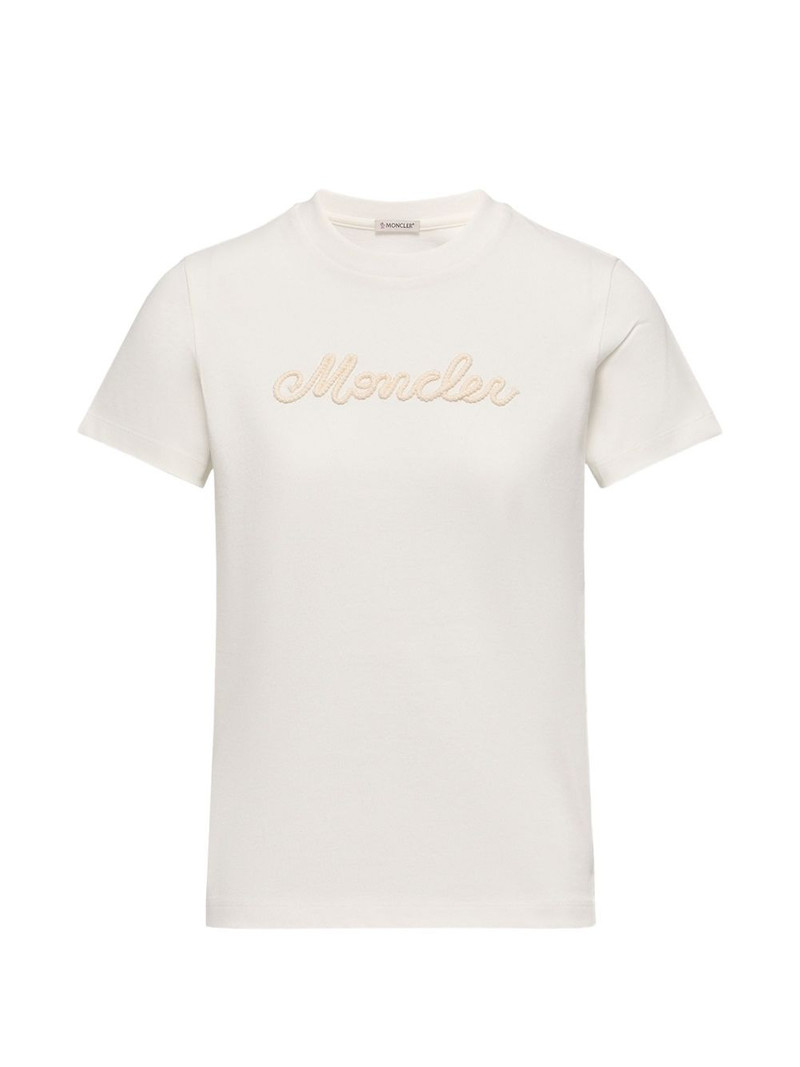 logo-embroidered T-shirt 1