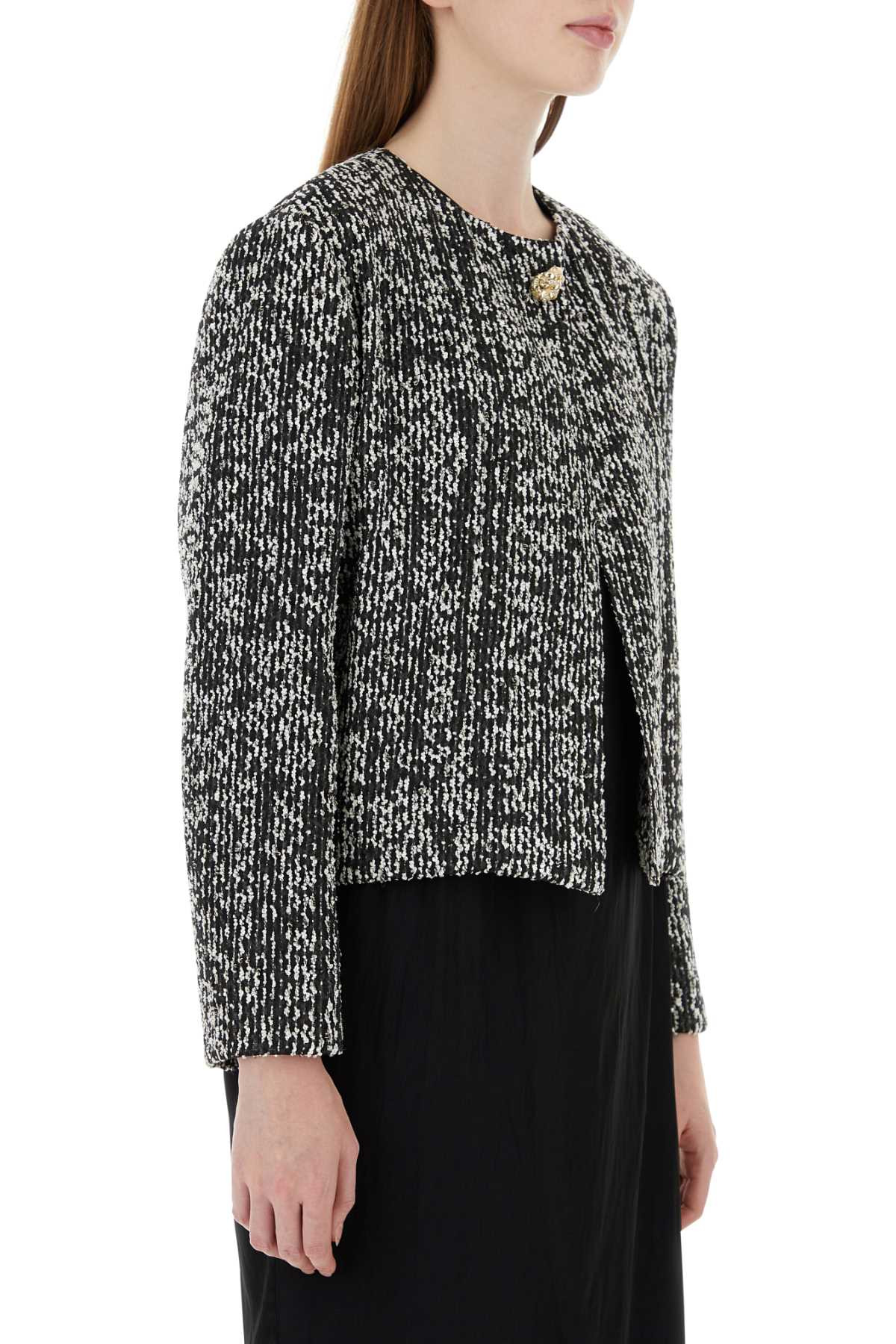 Lanvin Women Two-Tone Tweed Blazer - 3